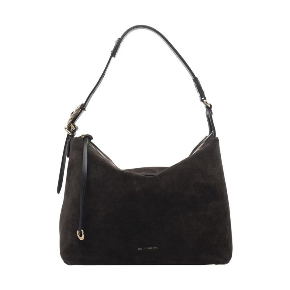 Etro Women Medium Suede Rosette Shoulder Bag